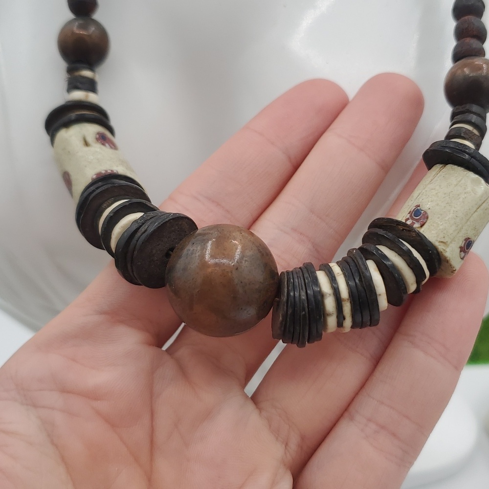 African Tribal Necklace 16 Inches N3624 - Picture 3 of 3